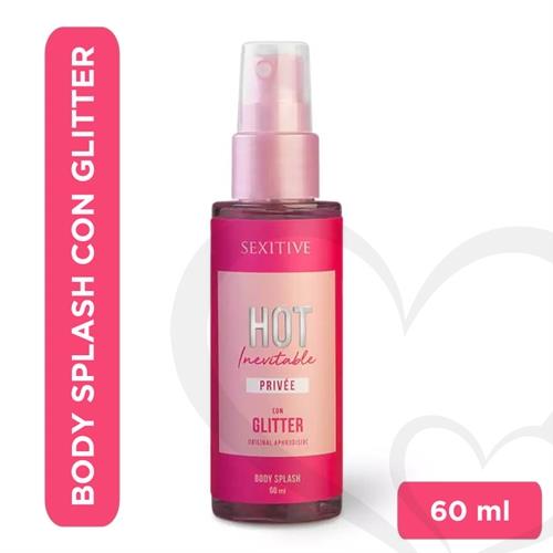 Body Spash Privee con glitter 60ml